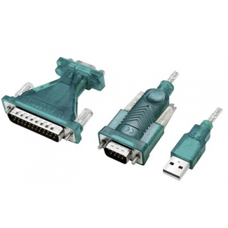Adaptador USB 2.0 - SERIE (RS232) 9+25 Pin